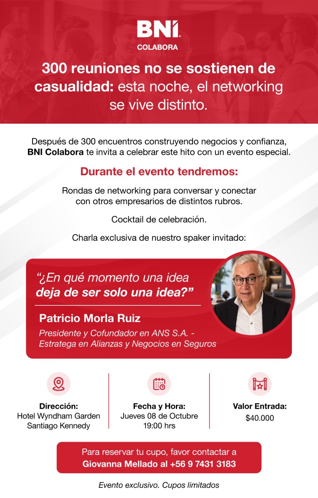 Evento 300 reuniones BNI Colabora
